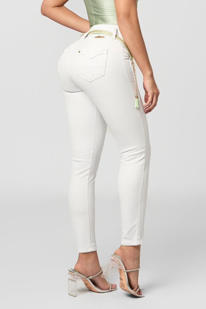 SKINNY JEANS BLANCO 6942