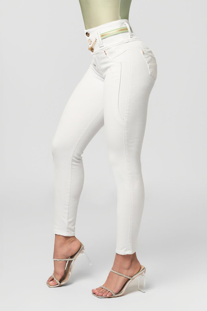 SKINNY JEANS BLANCO 6942