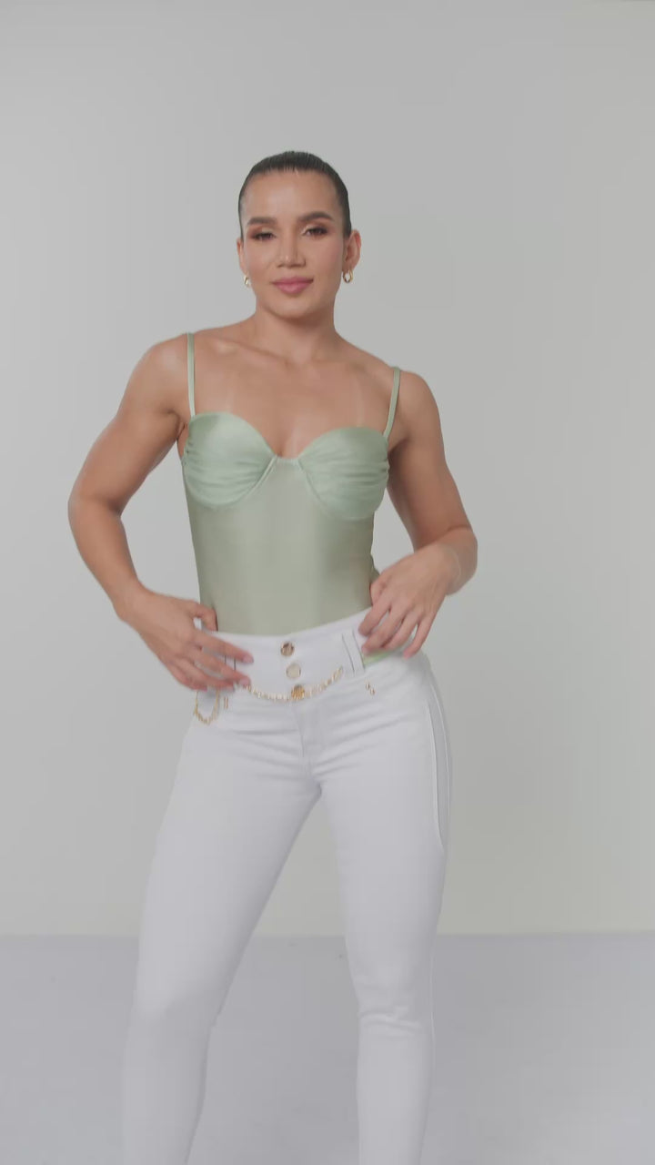 SKINNY JEANS BLANCO 6942