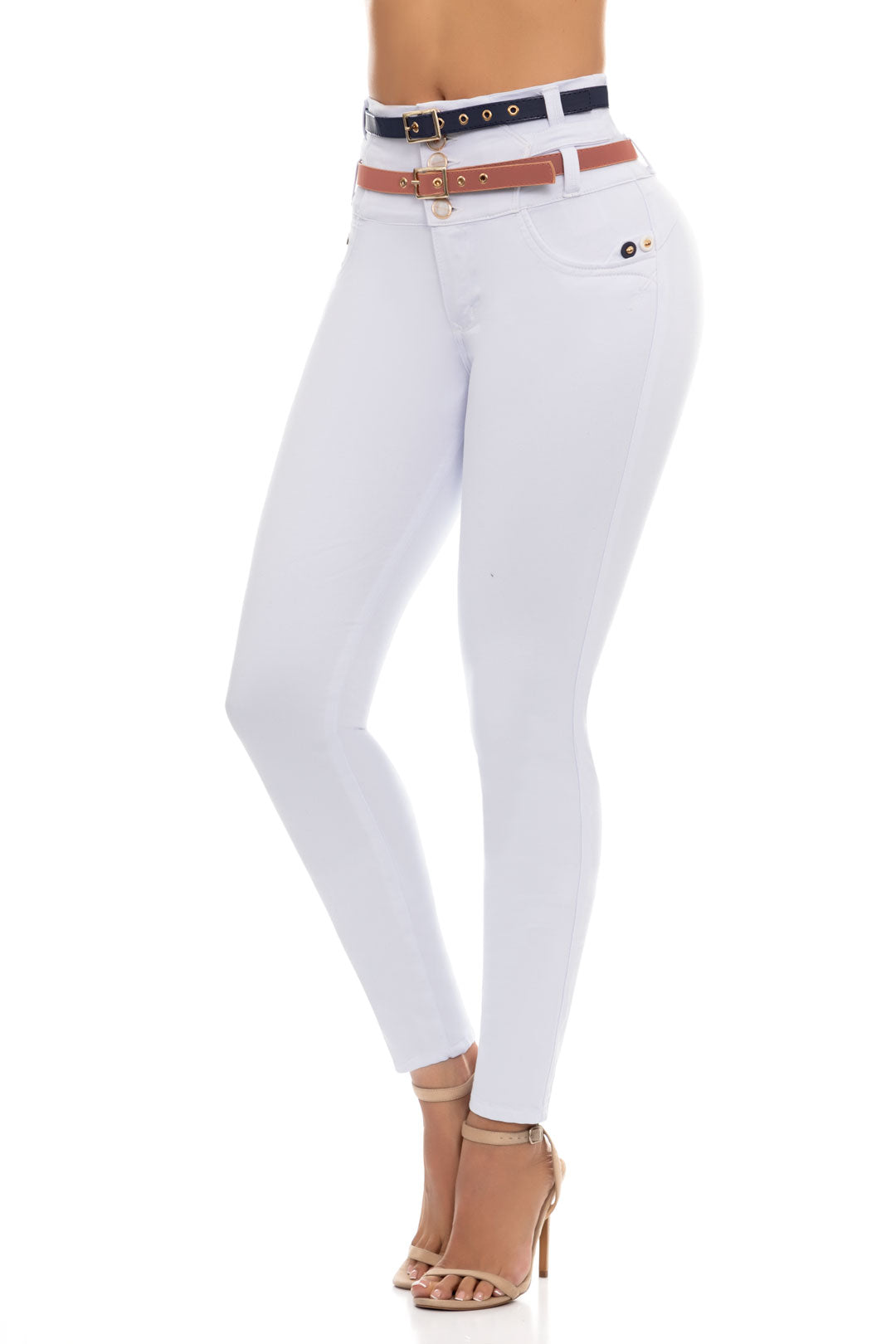Jeans CP Levanta Cola Blanco 6386