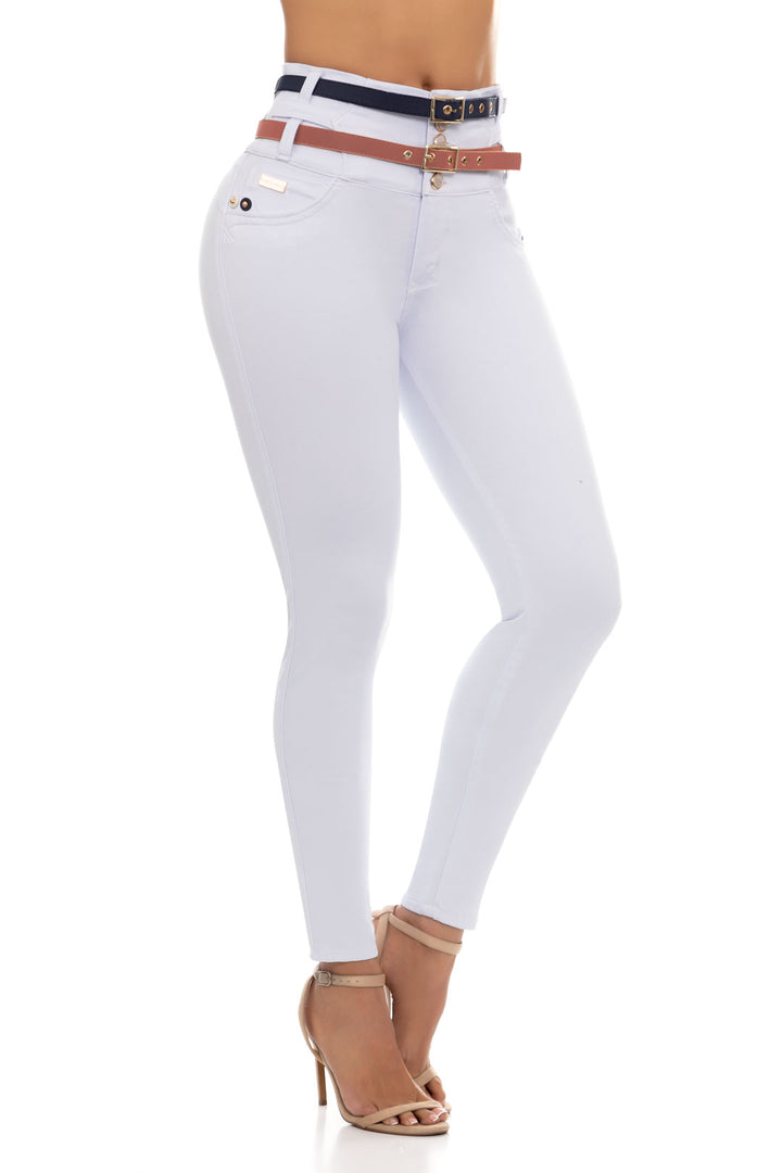 Jeans CP Levanta Cola Blanco 6386