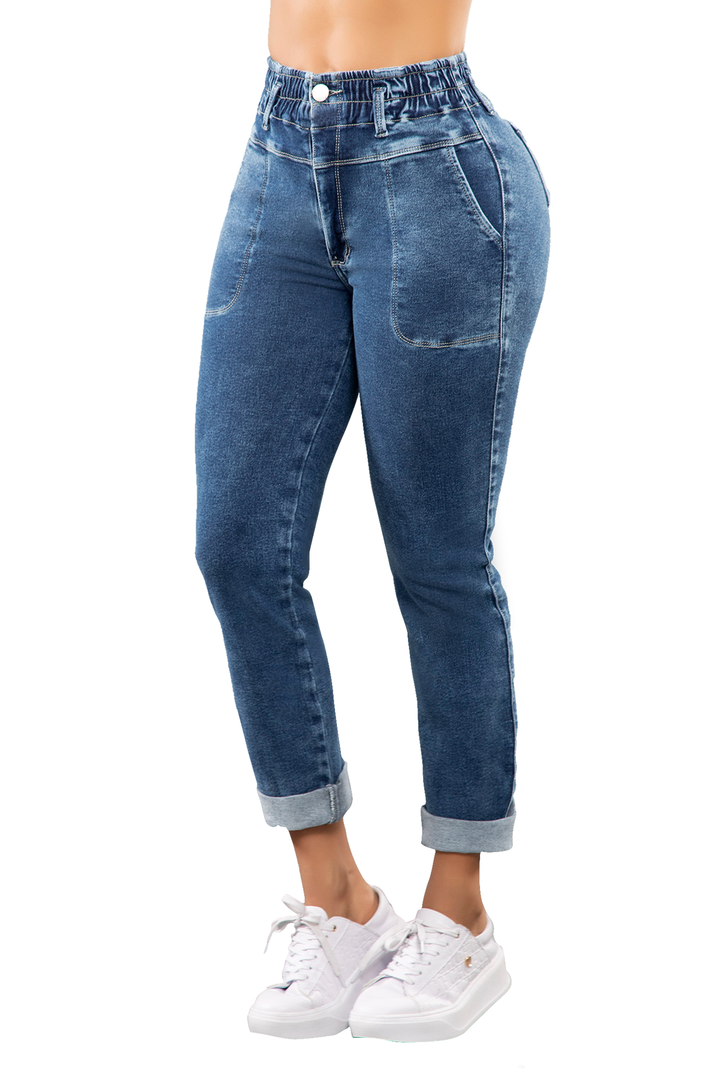 JEANS LEVANTA COLA AZUL RCMDAZ01124-58