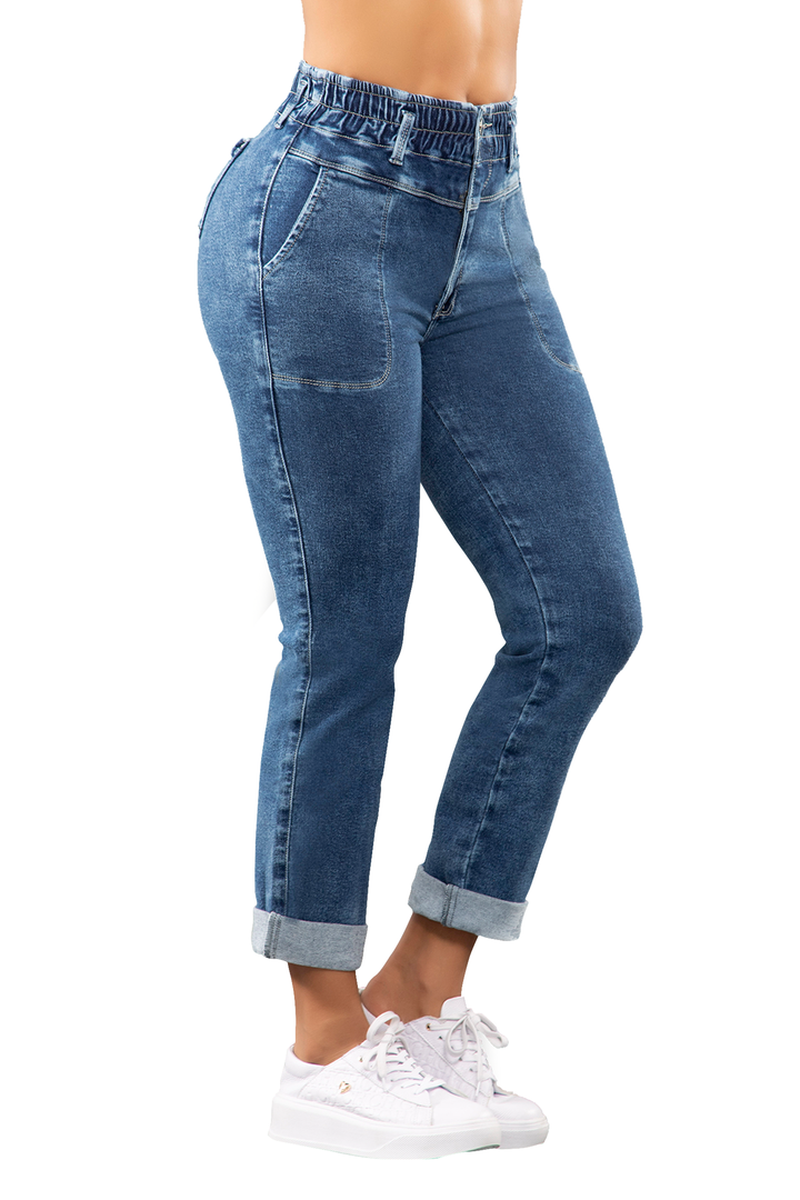 JEANS LEVANTA COLA AZUL RCMDAZ01124-58