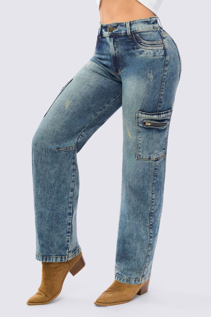 JEAN CARGO BOTA RECTA 7107
