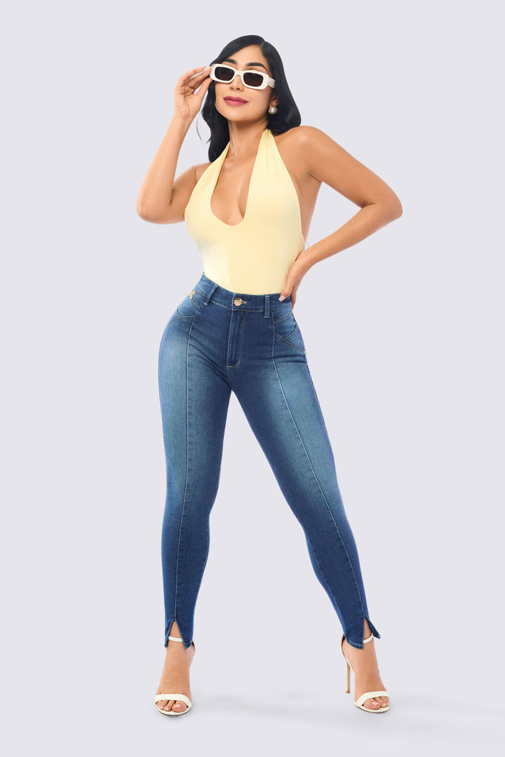 SKINNY JEAN ABERTURA EN LA BOTA 7113