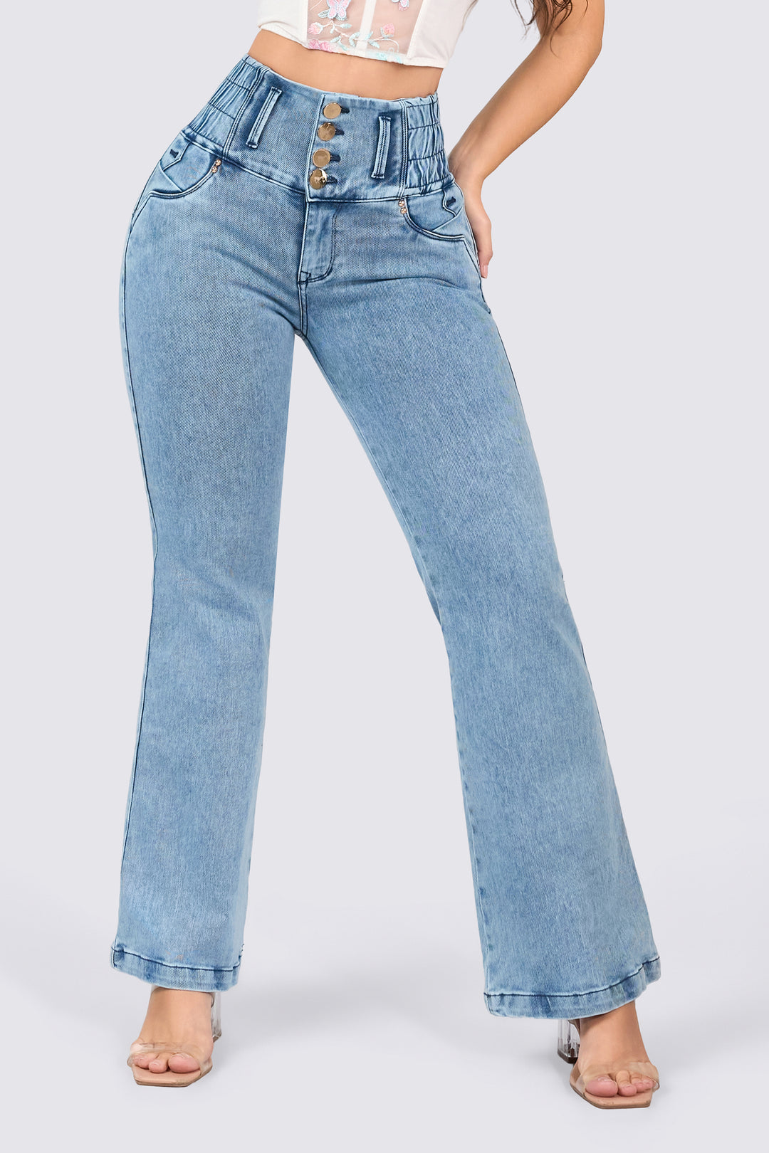 PANTALÓN LEVANTA COLA 7058-N