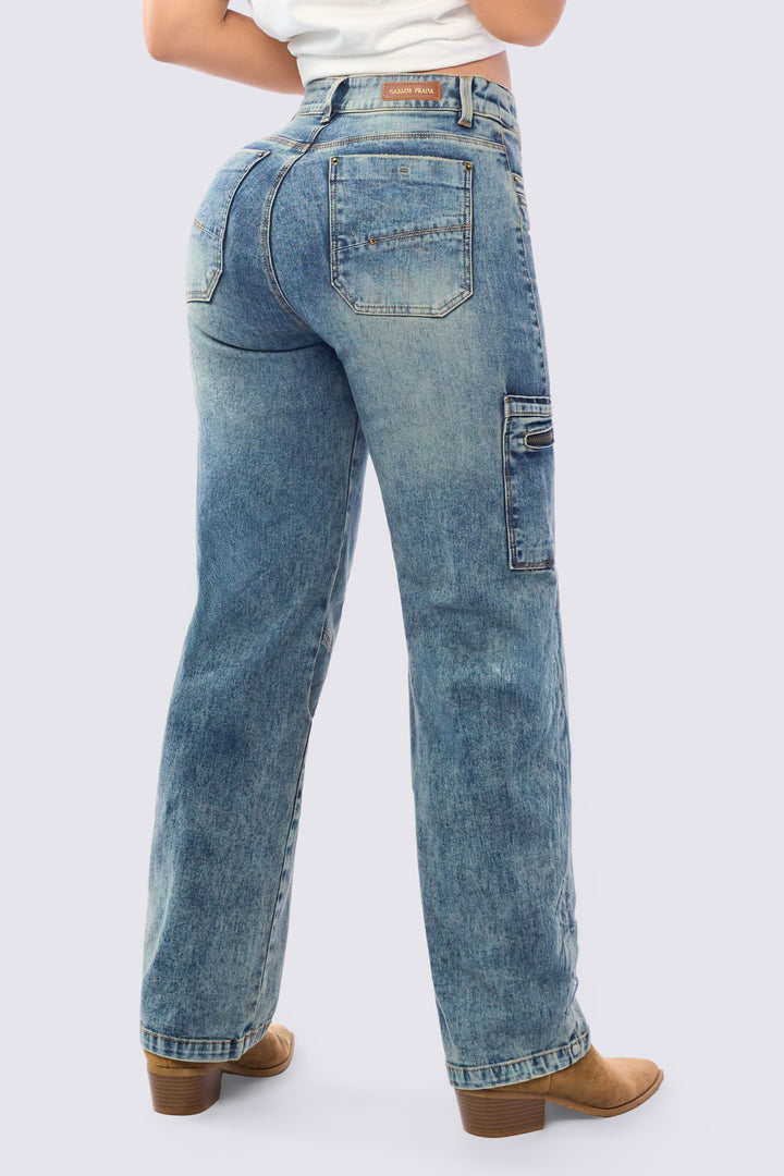 JEAN CARGO BOTA RECTA 7107