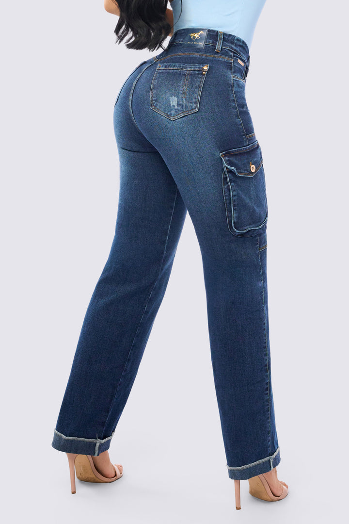JEAN CARGO AZUL MEDIO 7091