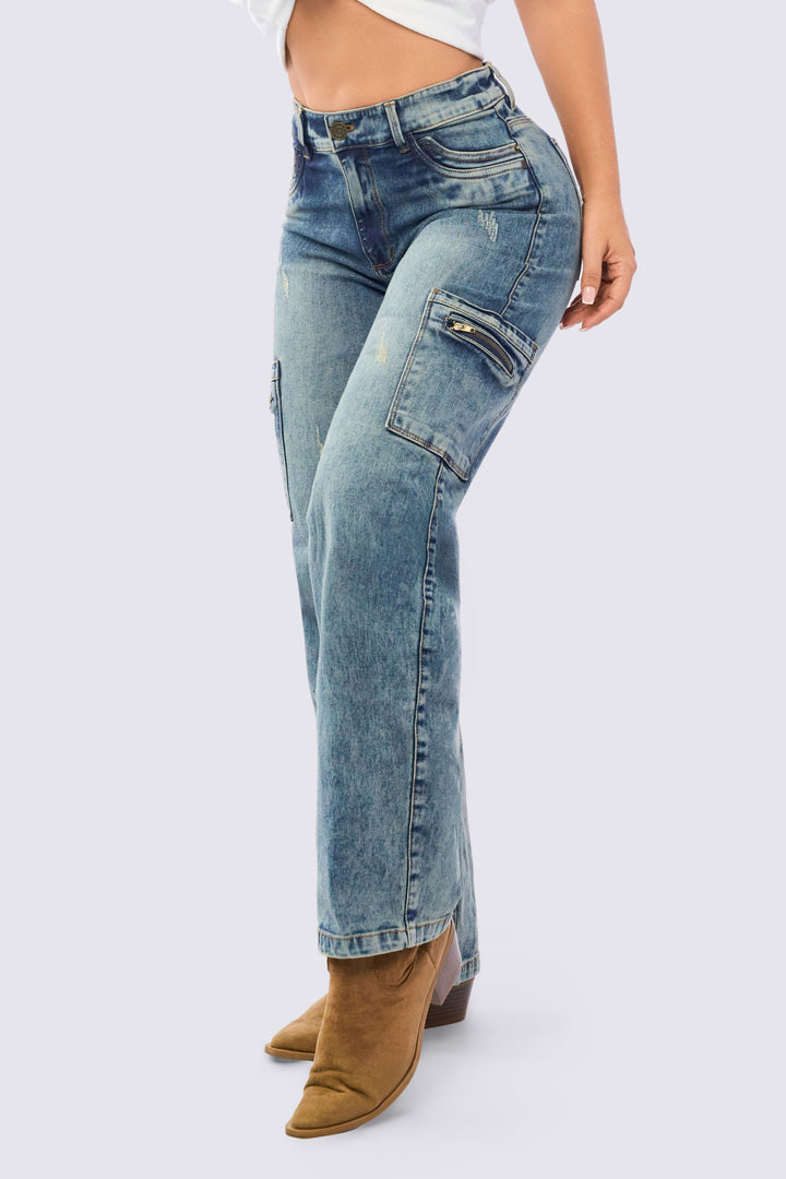 JEAN CARGO BOTA RECTA 7107