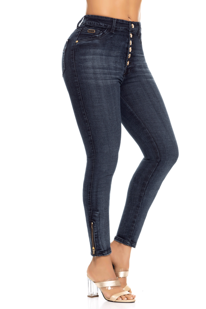 Jeans Levanta Cola Azul 6473