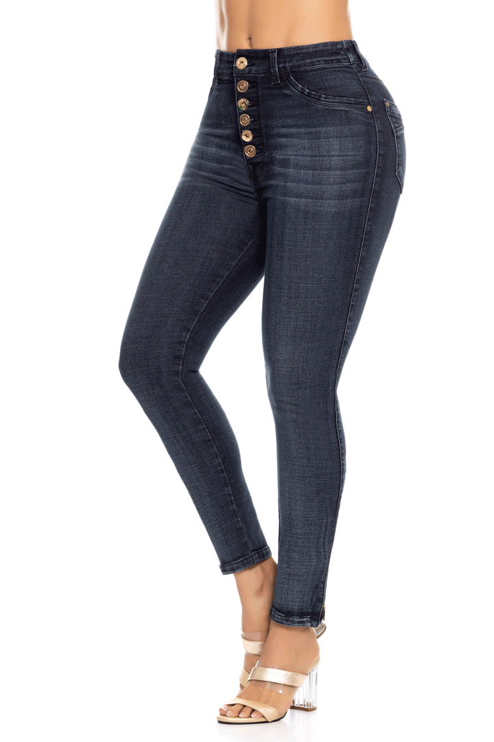 Jeans Levanta Cola Azul 6473