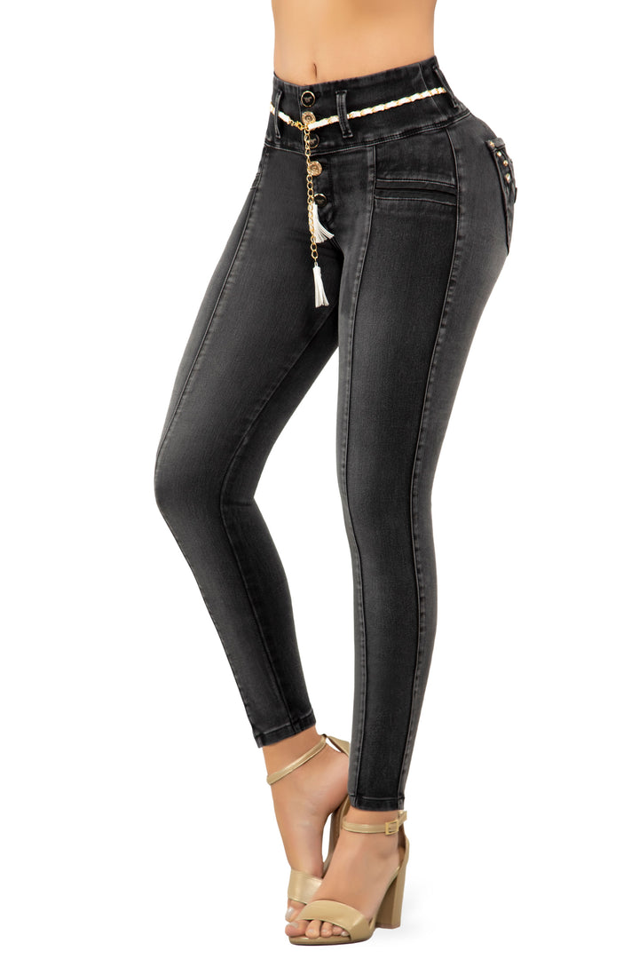 SKINNY JEANS LEVANTA COLA GRIS TMESGS11024-26