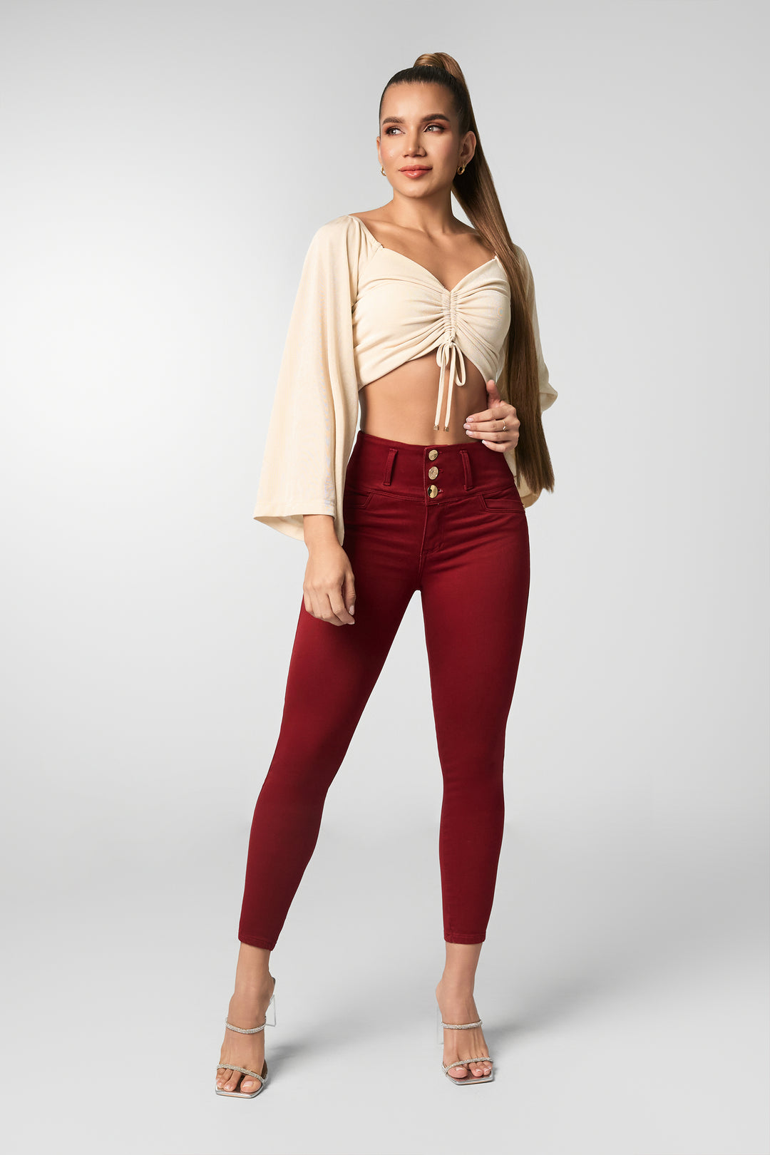SKINNY JEANS VINOTINTO 6859