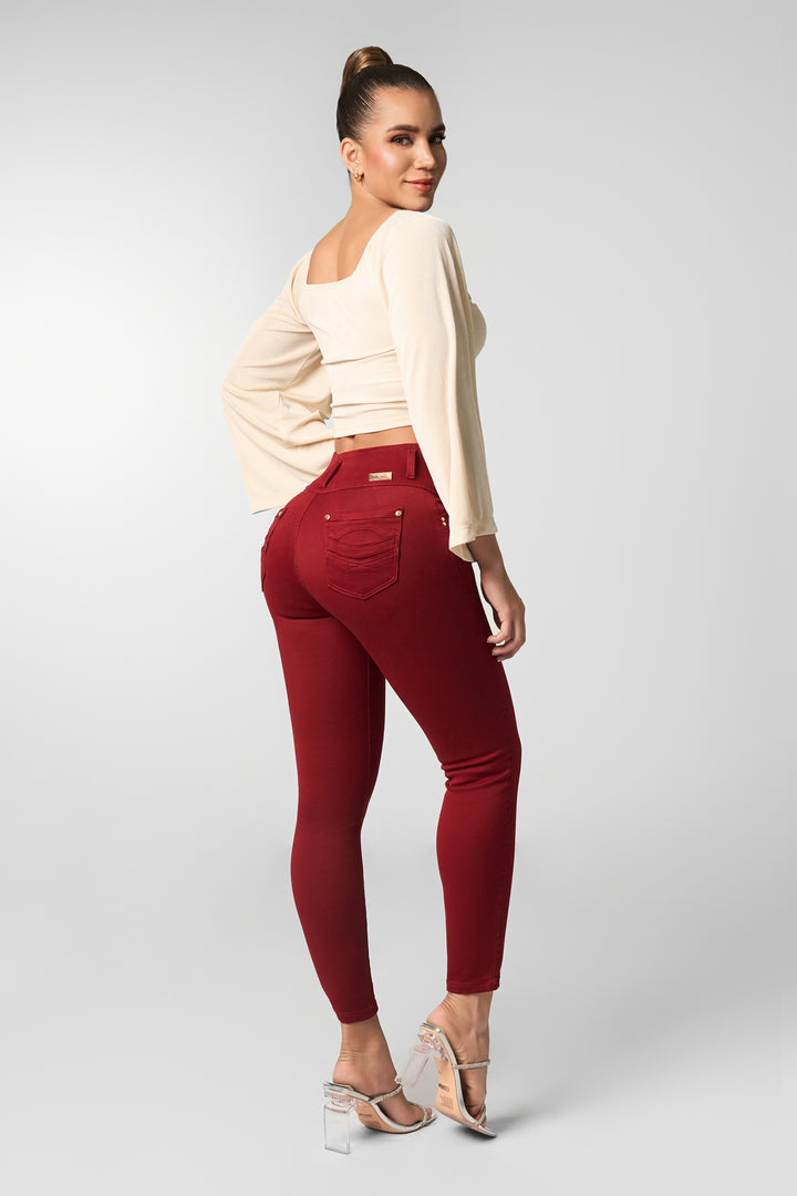 SKINNY JEANS VINOTINTO 6859
