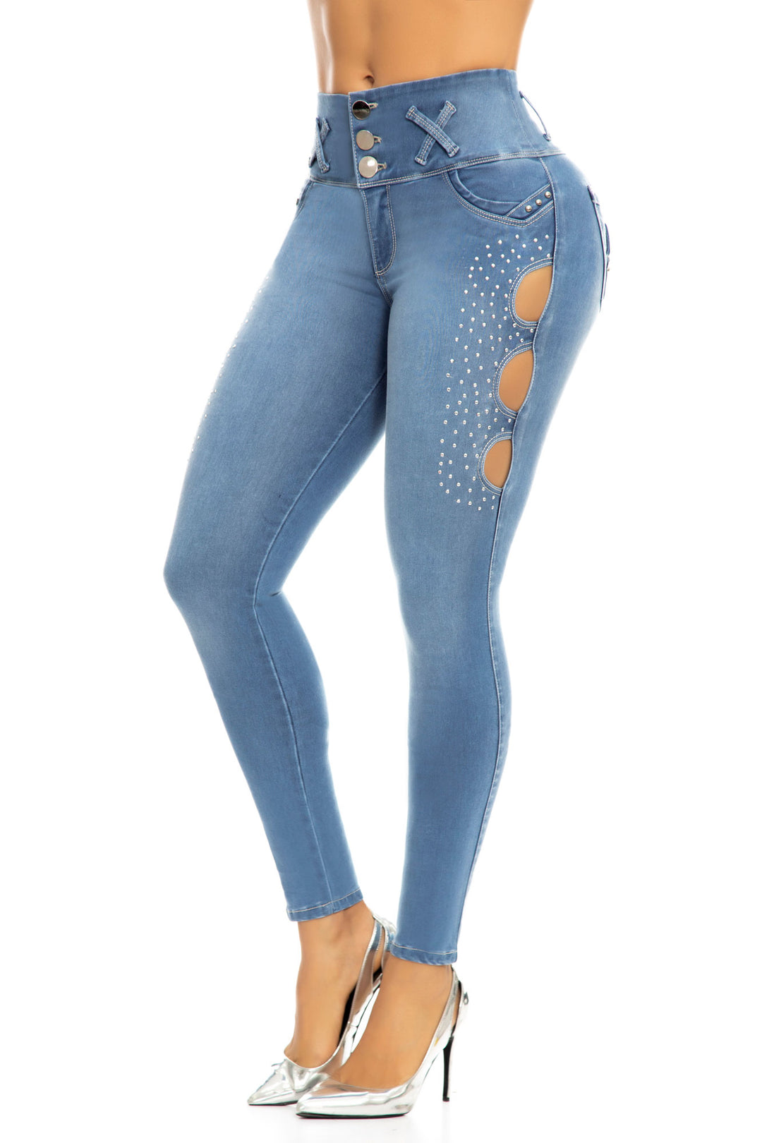 JEANS LEVANTA COLA AZUL 6927