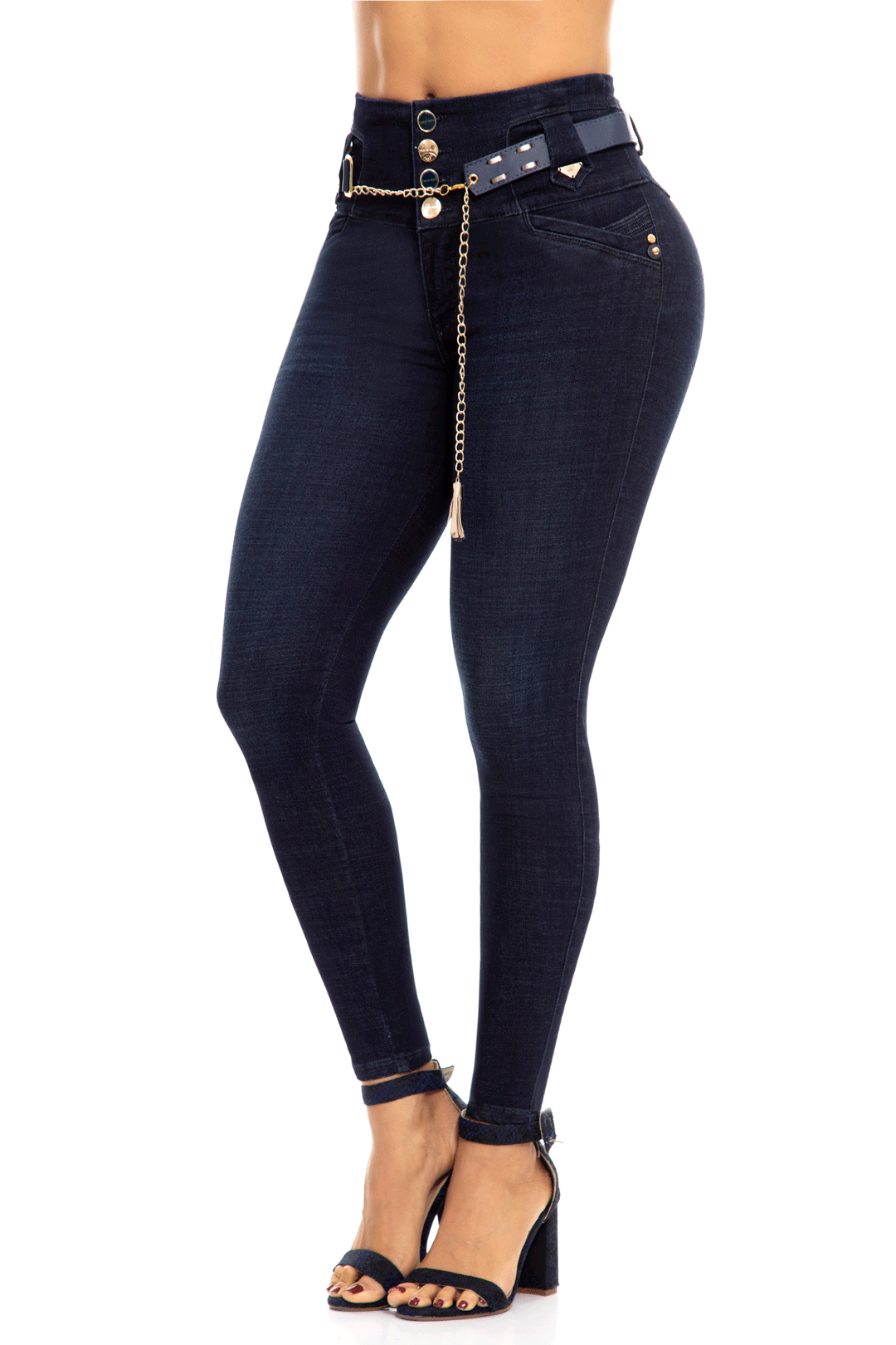 JEANS LEVANTA COLA AZUL 6944