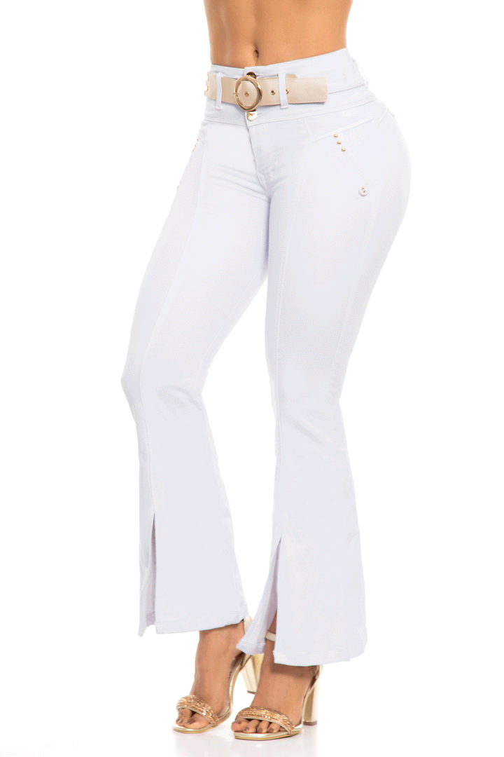 Jeans CP Levanta Cola Blanco 6969