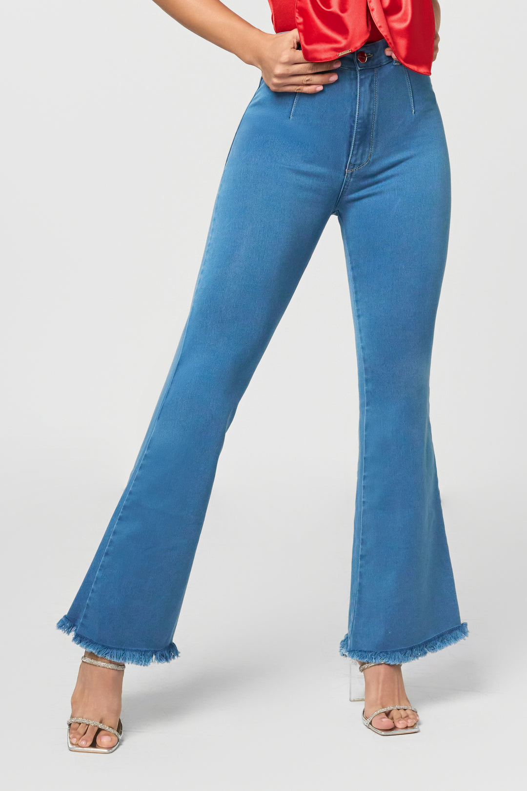 PANTALON BOTA CAMPANA AZUL 6853
