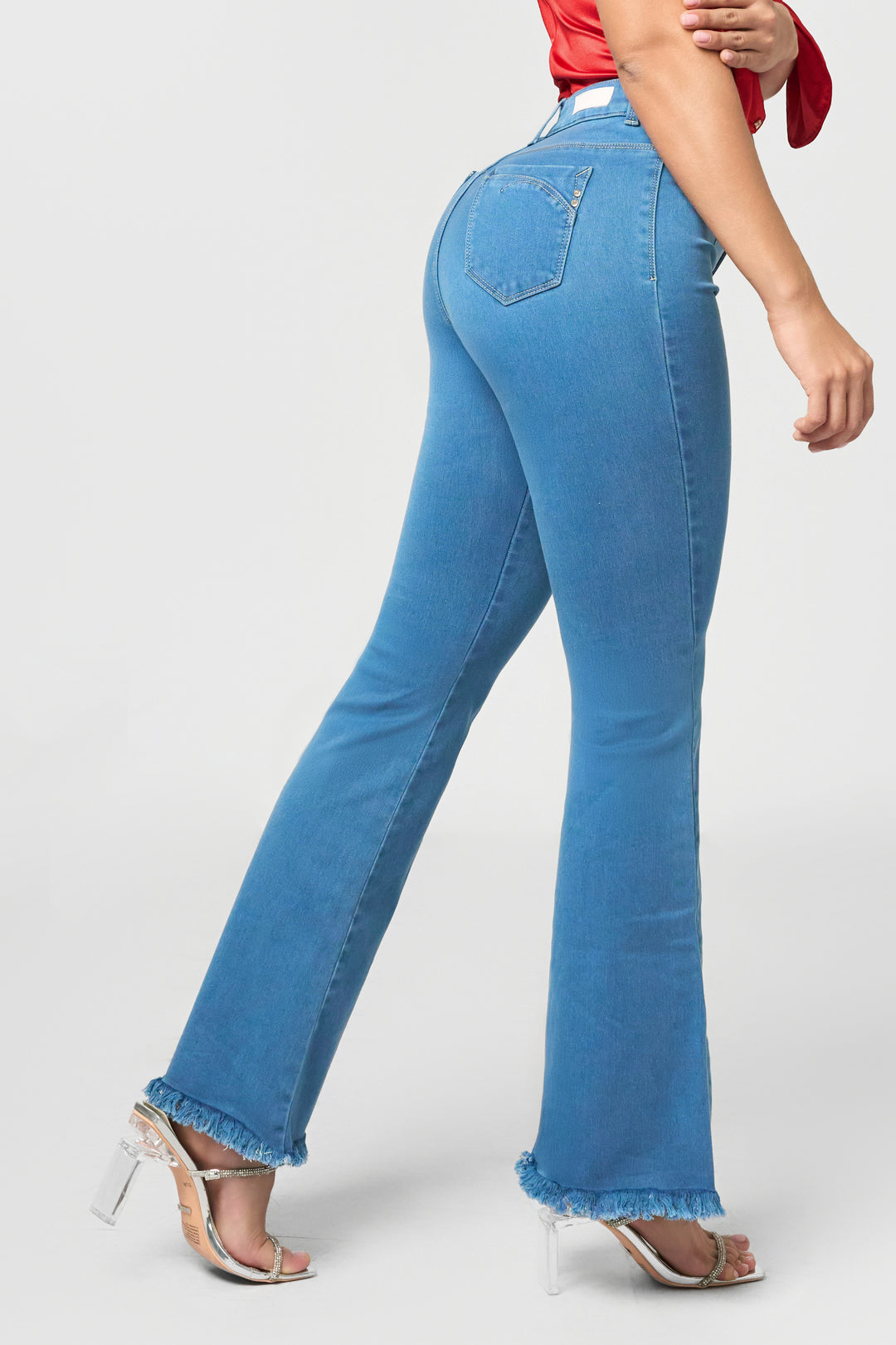 PANTALON BOTA CAMPANA AZUL 6853