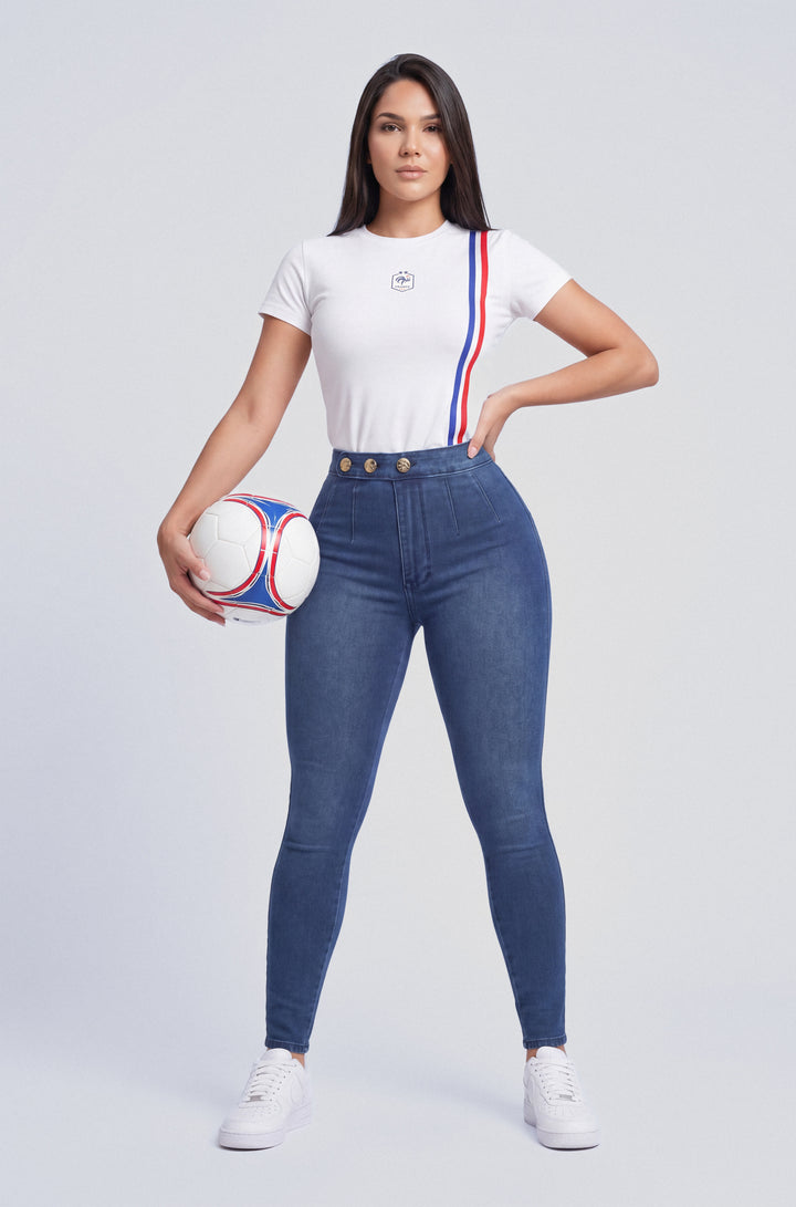 CAMISETA MUJER FRANCIA - EDICIÓN MUNDIAL 2026