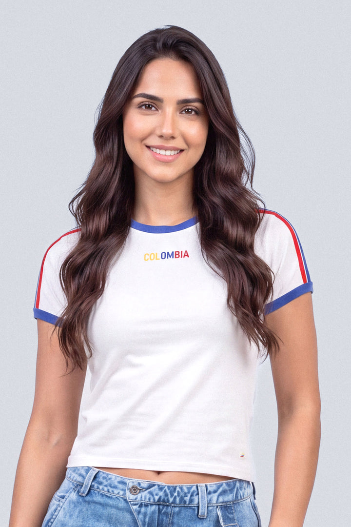 CAMISETA MUJER COLOMBIA - EDICIÓN MUNDIAL 2026