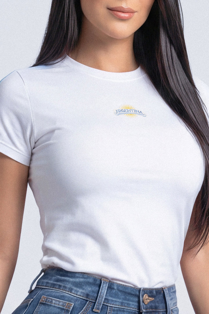 CAMISETA MUJER ARGENTINA - EDICIÓN MUNDIAL 2026
