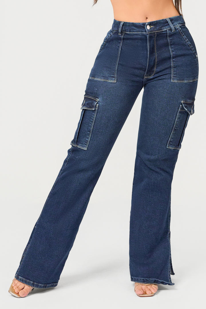 JEAN CARGO AZUL 7036