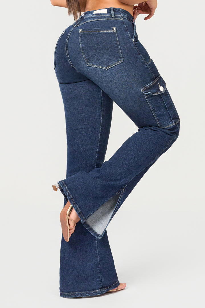 JEAN CARGO AZUL 7036