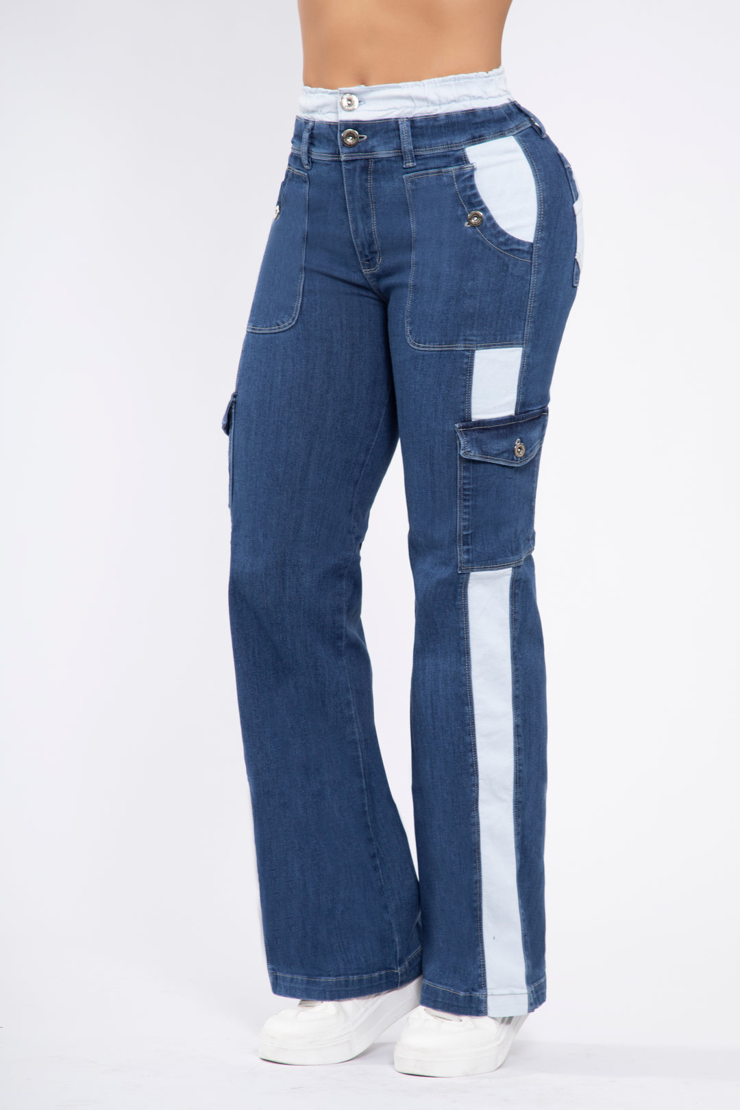 CARGO JEANS COMBINADO 6872R