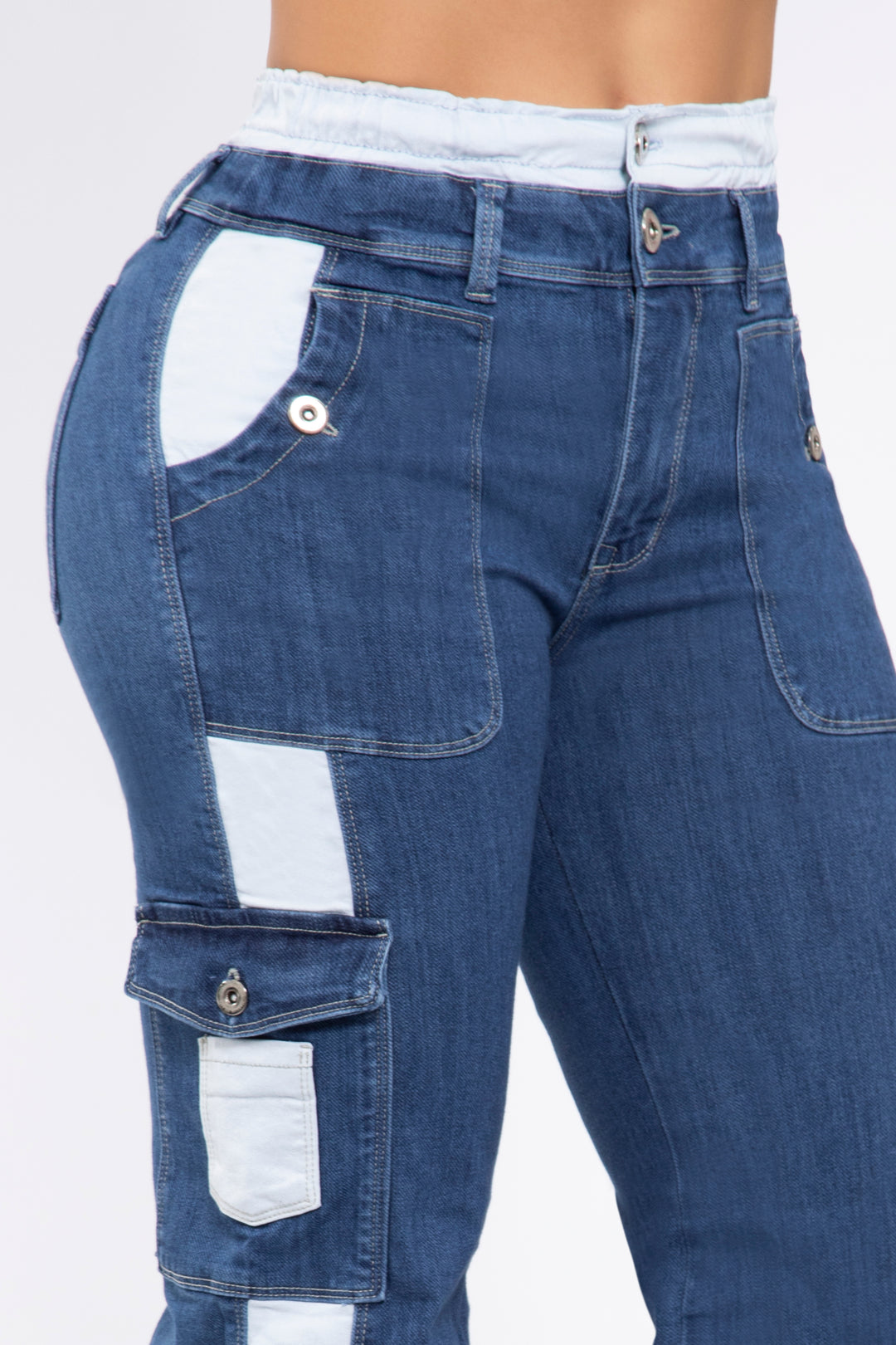 CARGO JEANS COMBINADO 6872R