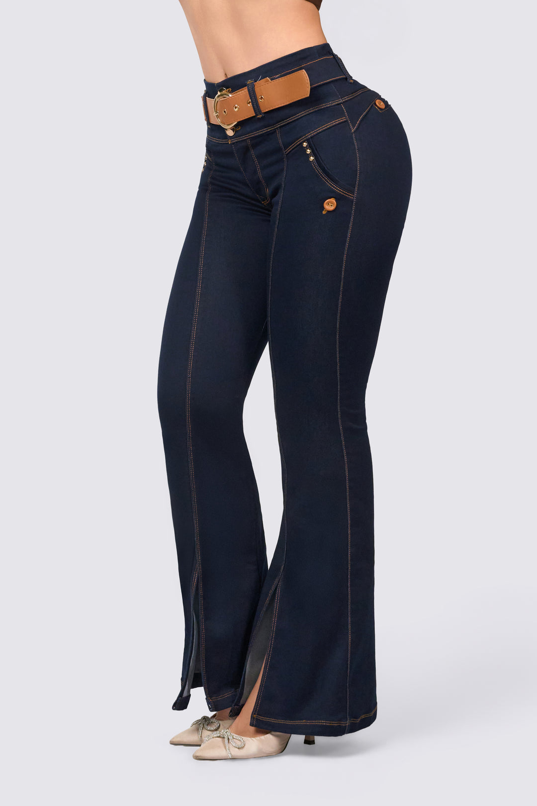 PANTALÓN BOTA CAMPANA AZUL 6831