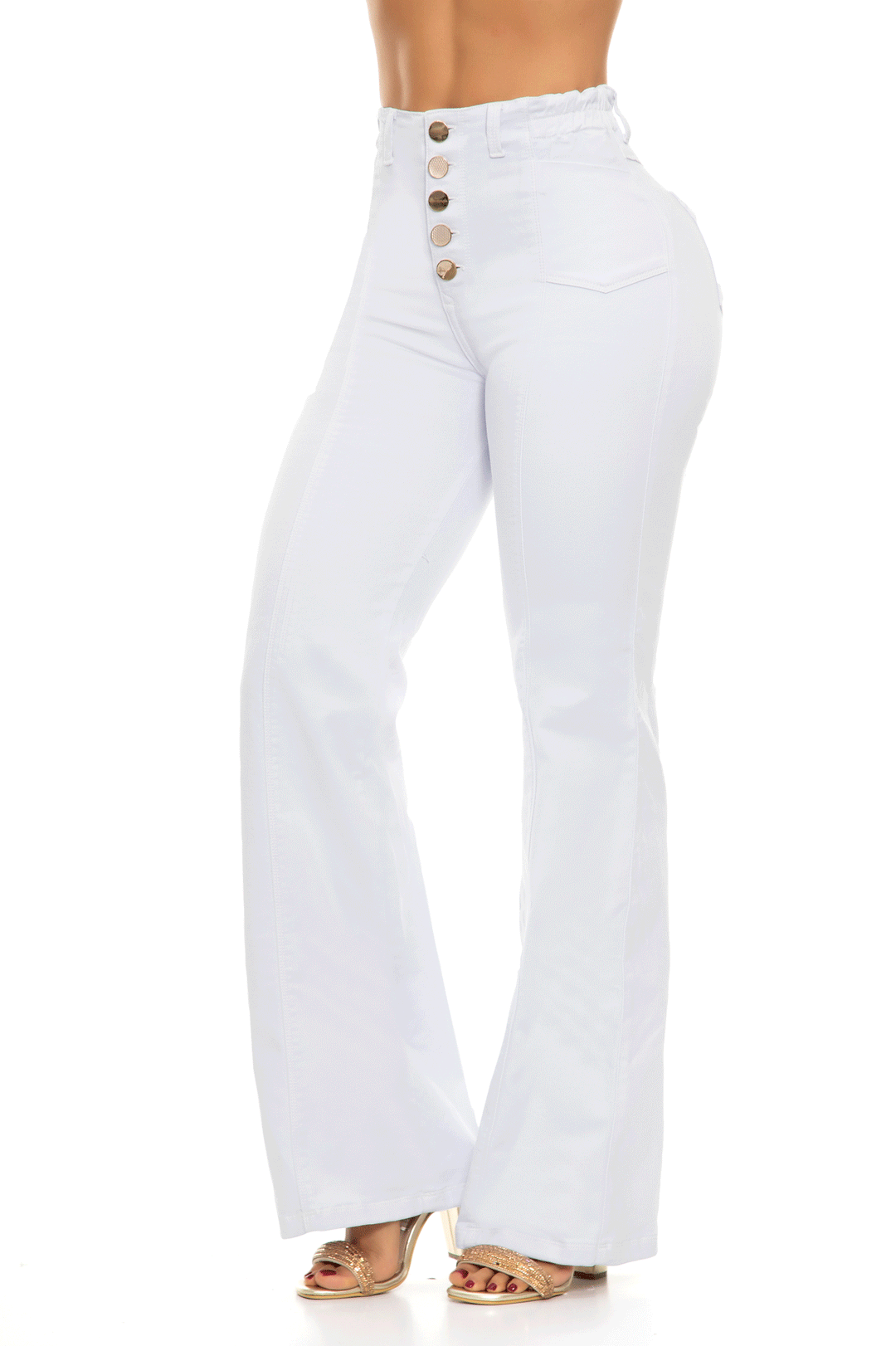 Jeans CP Levanta Cola Blanco  6843