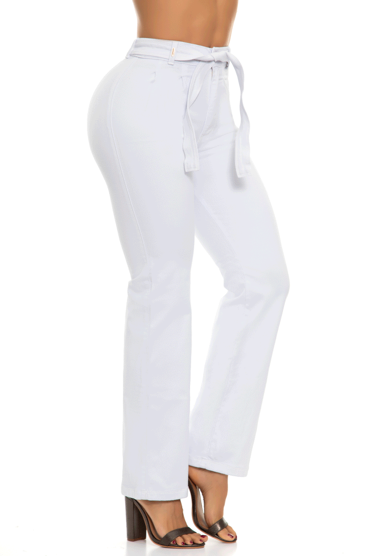 Jeans CP Levanta Cola Blanco  6844