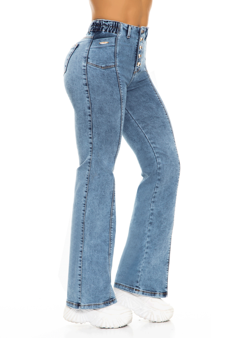 JEANS LEVANTA COLA AZUL 6665