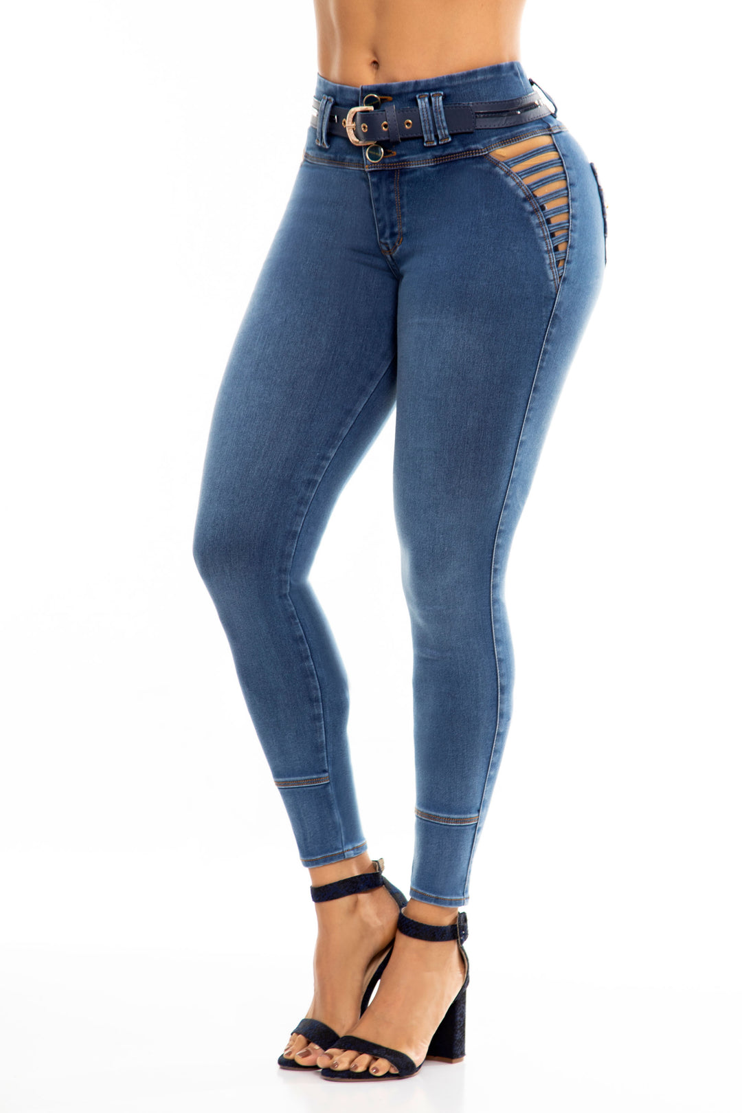 Jeans Levanta Cola Azul 6973