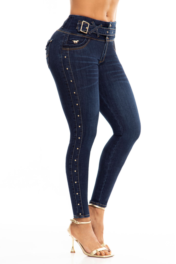 Jeans Levanta Cola Azul 6981