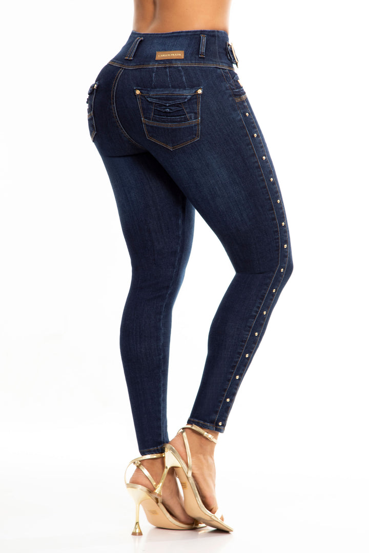 Jeans Levanta Cola Azul 6981