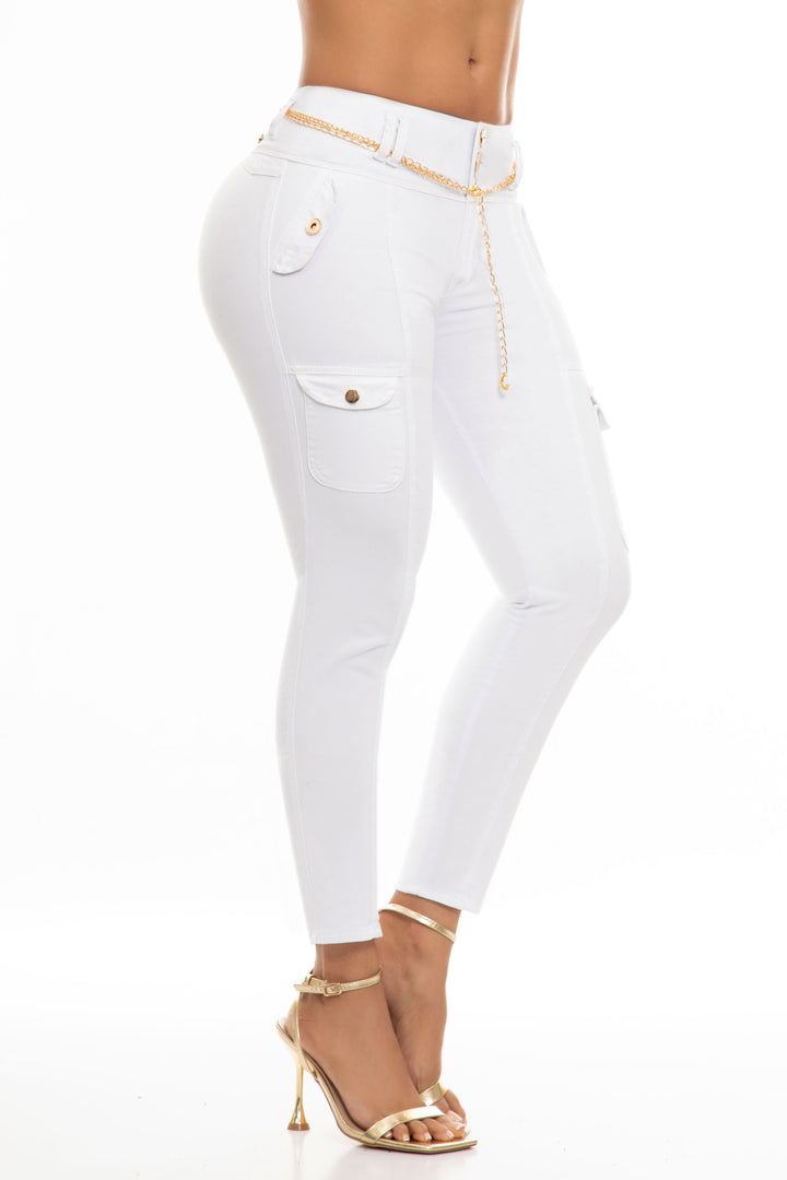 Jeans Levanta Cola Blanco TMESBL11024-34