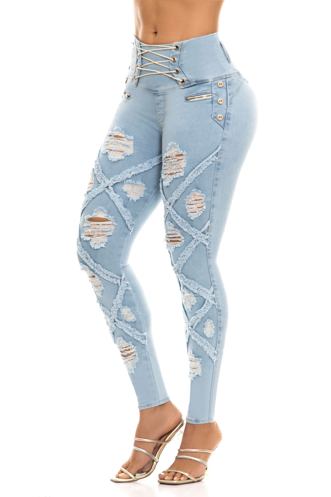 JEANS LEVANTA COLA AZUL CLARO 6915