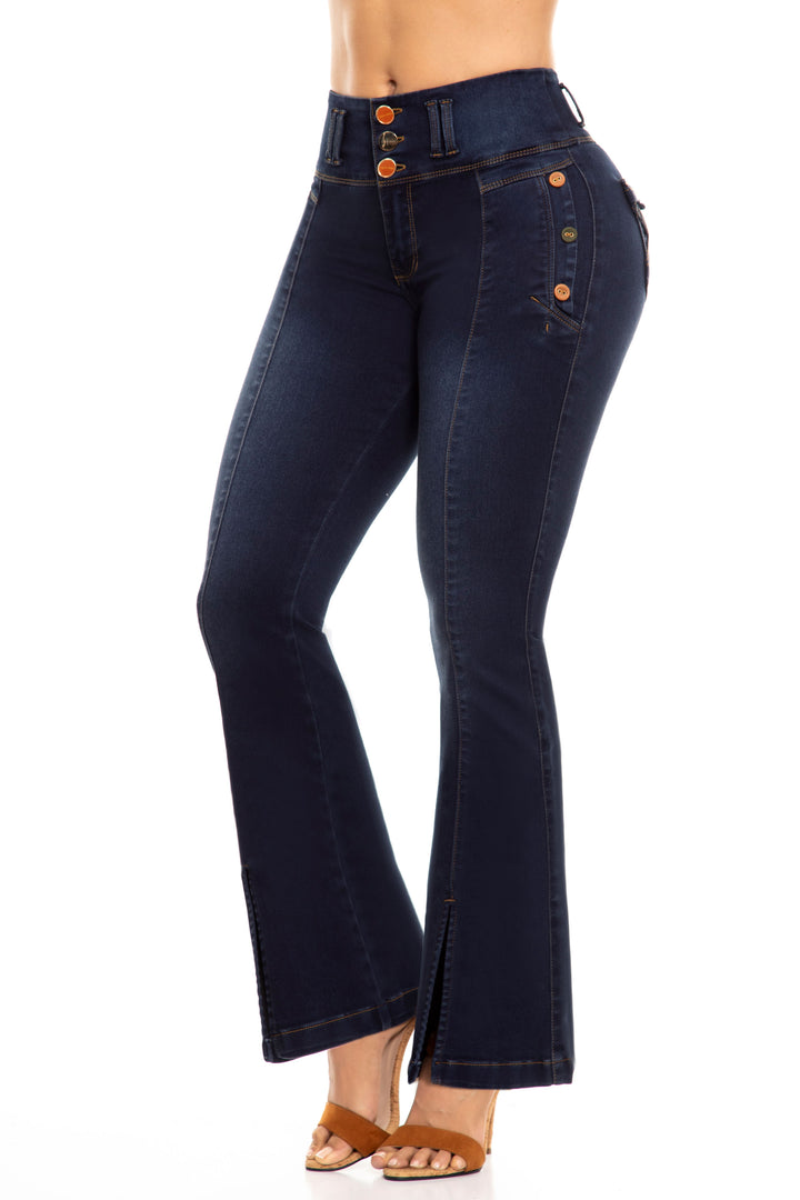 JEANS LEVANTA COLA AZUL SFOSAZ01024-49