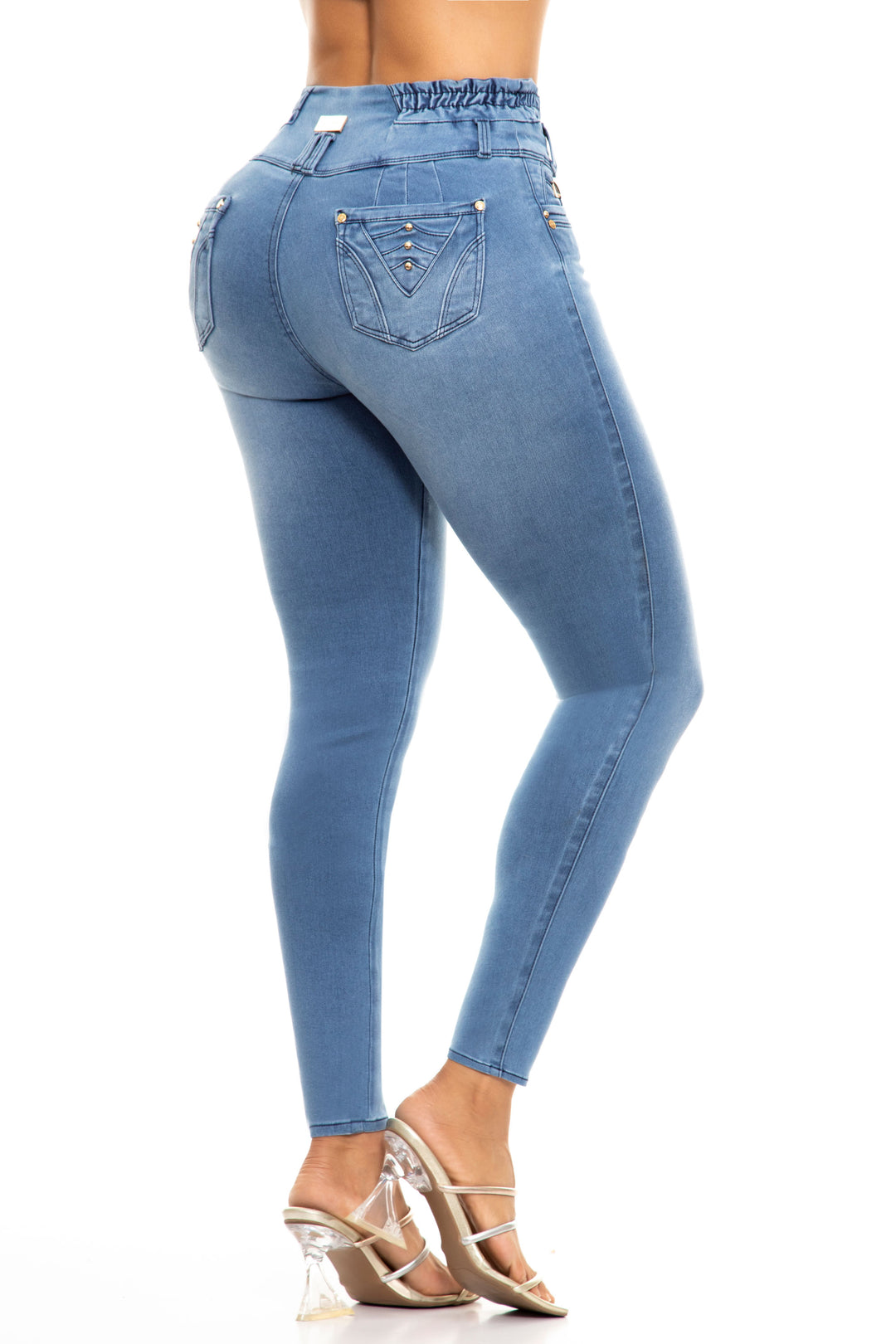 SKINNY JEANS LEVANTA COLA AZUL TMMDAZ01024-45