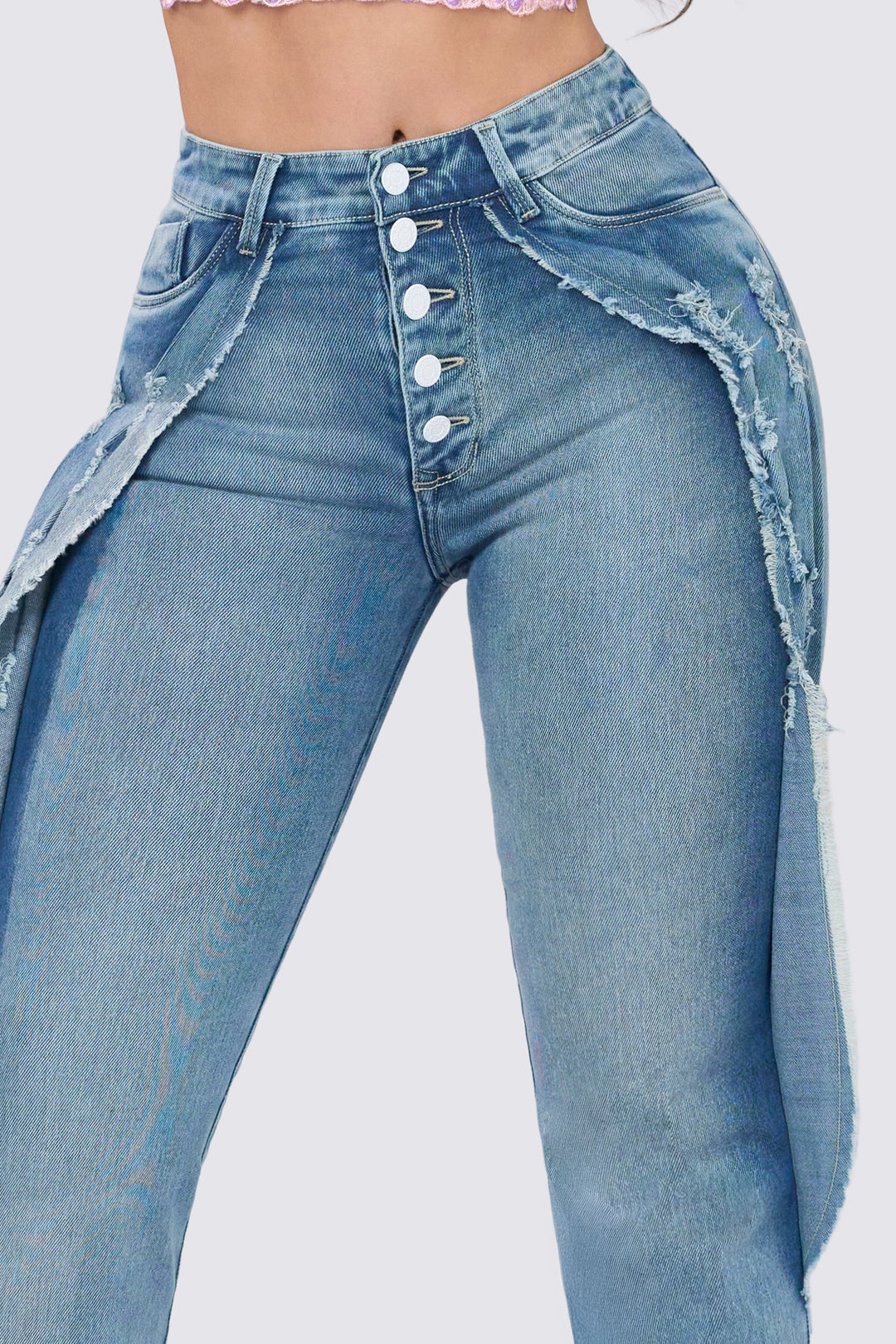 PANTALÓN PANELES DESFLECADOS 7066-N