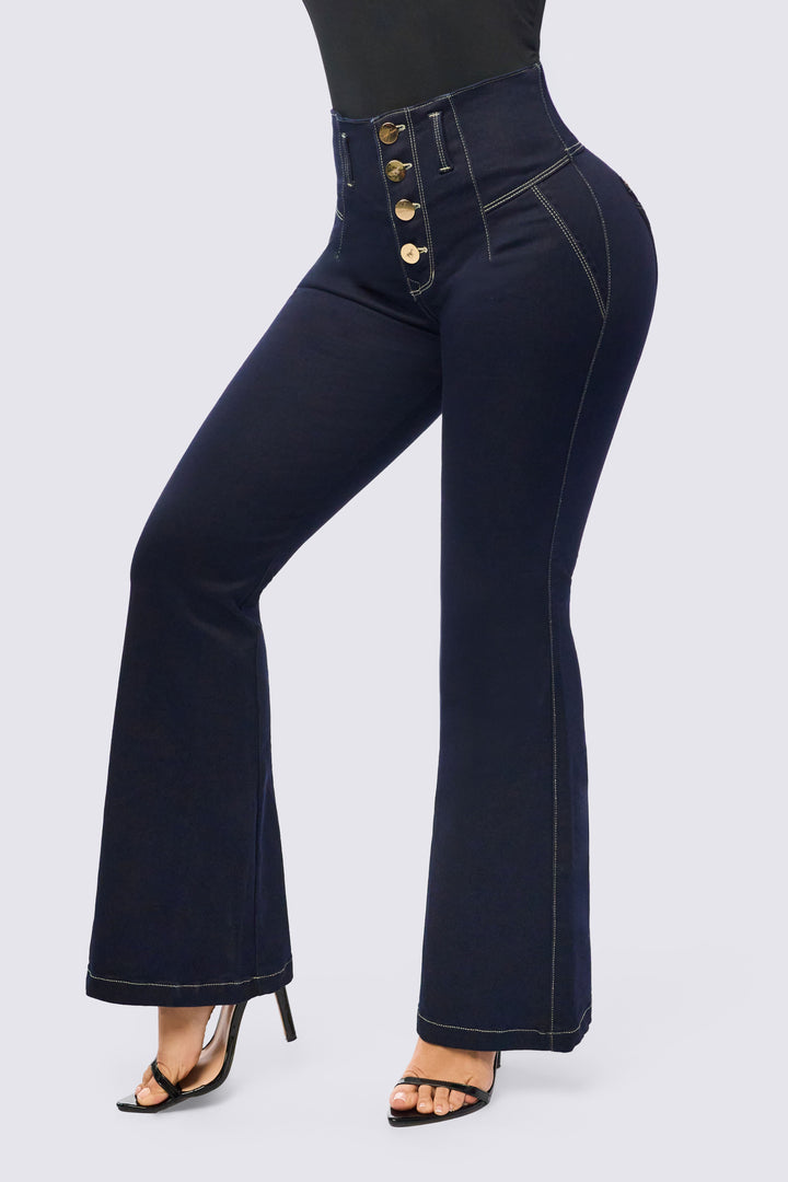 PANTALÓN BOTA CAMPANA AZUL OSCURO 6850