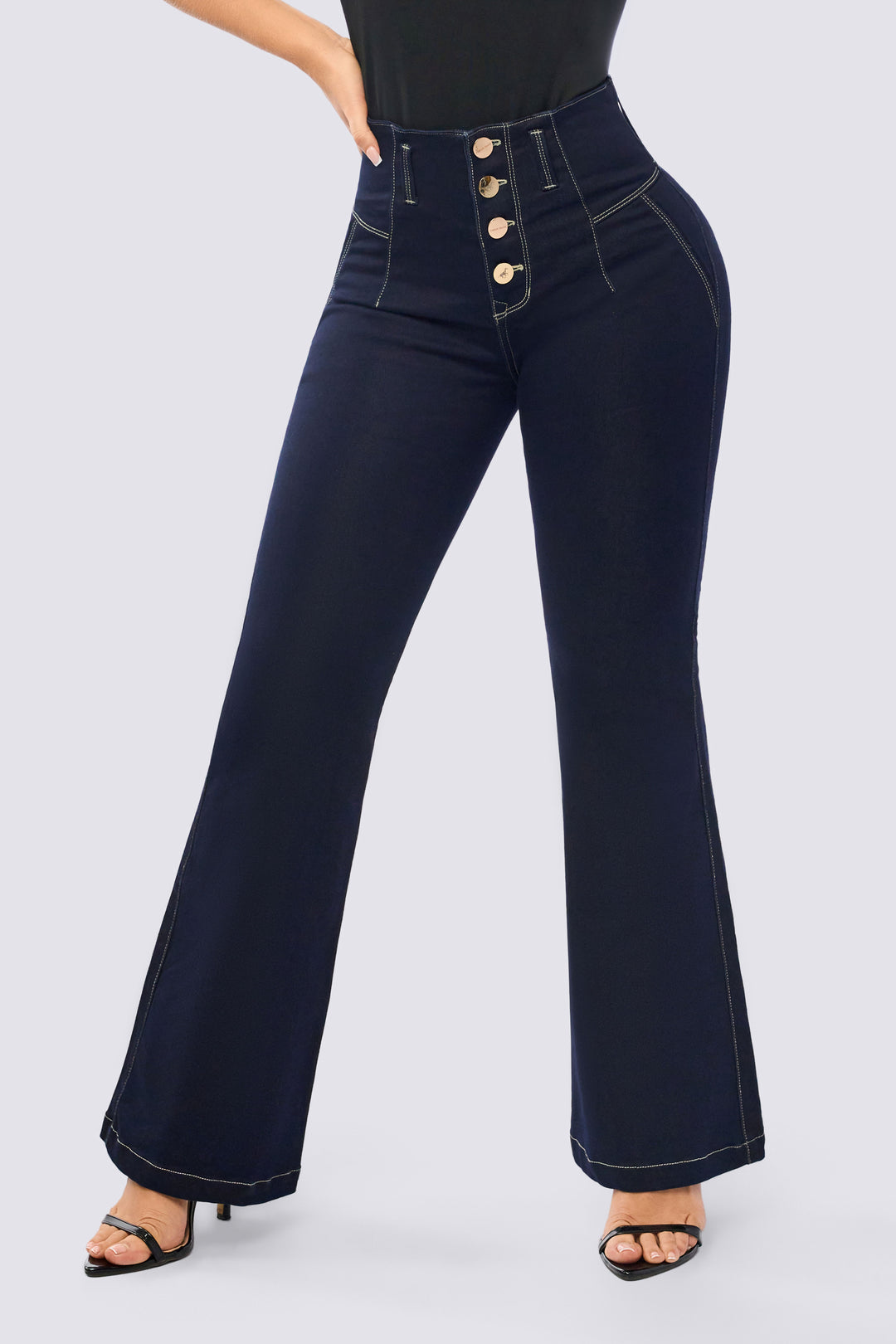 PANTALÓN BOTA CAMPANA AZUL OSCURO 6850
