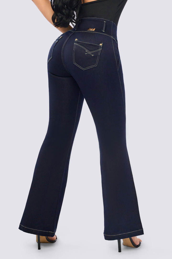 PANTALÓN BOTA CAMPANA AZUL OSCURO 6850