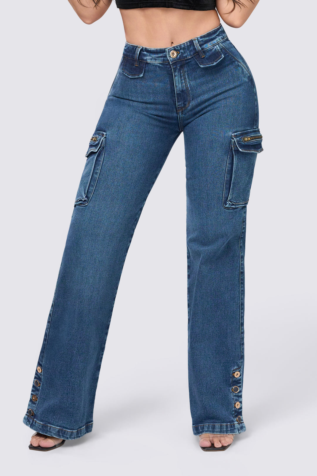 JEAN CARGO AZUL 7052-N