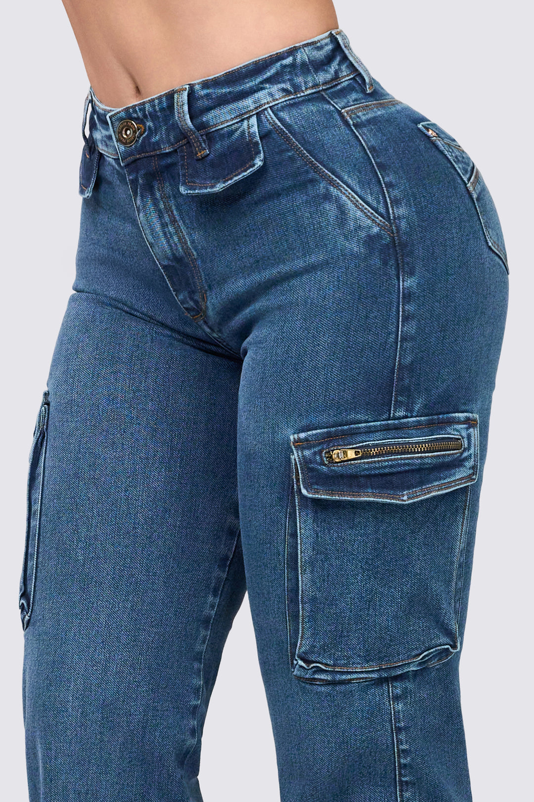 JEAN CARGO AZUL 7052-N