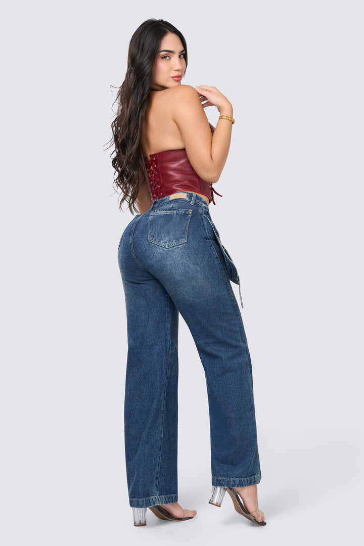 JEAN WIDE LEG 7062
