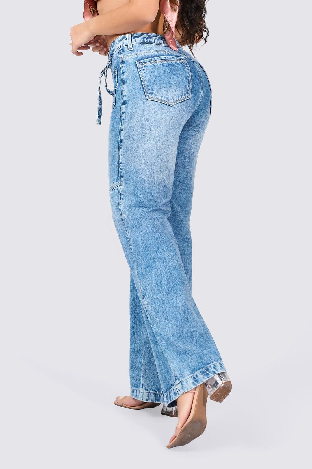 JEAN WIDE LEG AZUL CLARO 7069-N