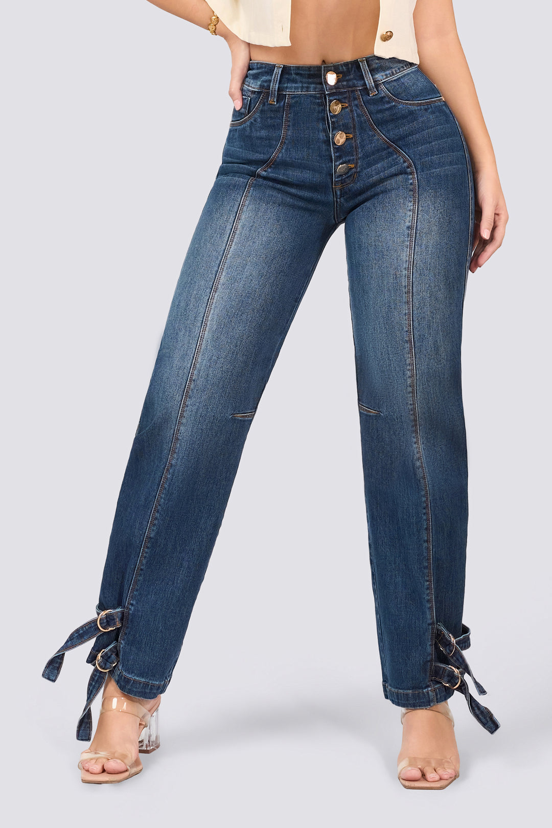 JEAN WIDE LEG AZUL 7103